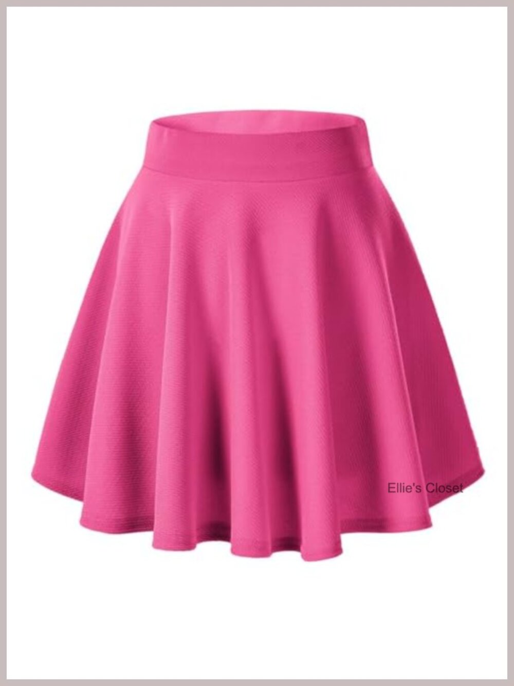Stretchy Flared Mini Skater Skirt A-Line Casual
